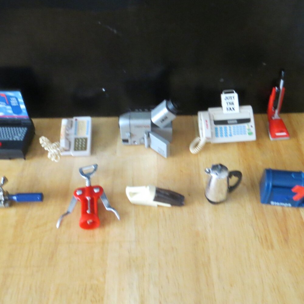 Set of 10 Fun Refrigerator Magnets - Laptop, Camcorder, Vacuum and More!